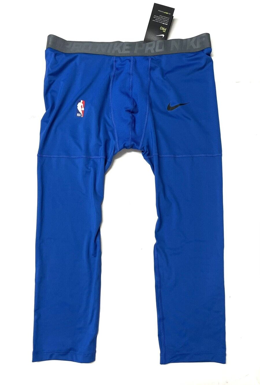 Nike Pro NBA 3/4 Compression Tights Pants Sz 3XL Blue Mens Blue AT9764-480 3X